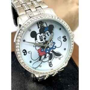 Disney Mickey & Minnie Mouse Women's Watch Stainless Steel 40mm Quartz W001832